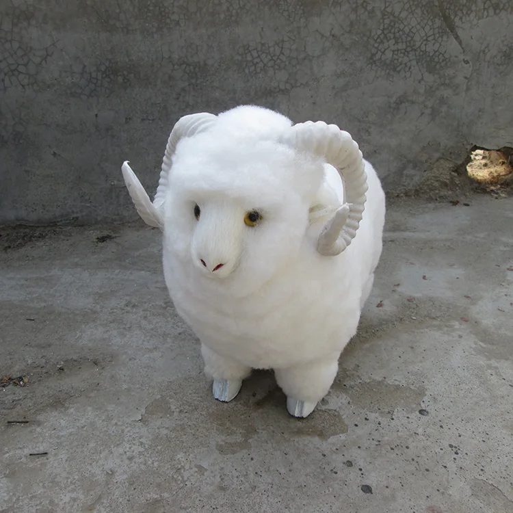 Simulation sheep polyethylene&furs sheep model funny gift about 38cmx15cmx30cm