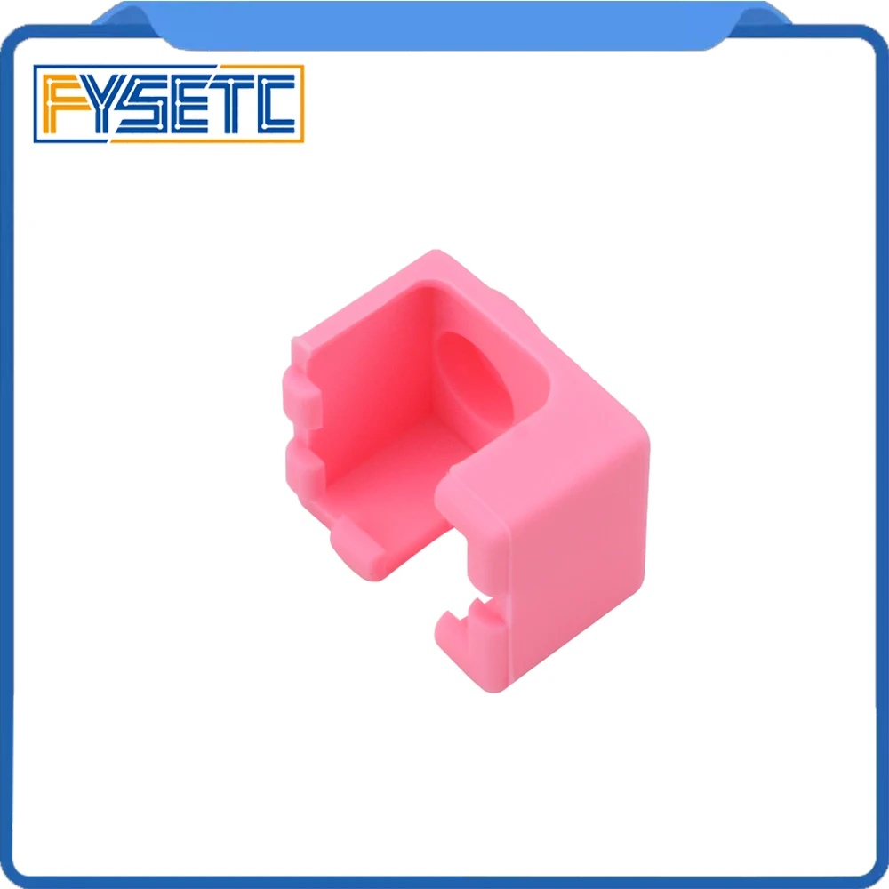 V6 3D Printer Insulation Pink Silicone Socks non-Official Heated Block For V6 PT100 Hotend Warm Keeping Cover