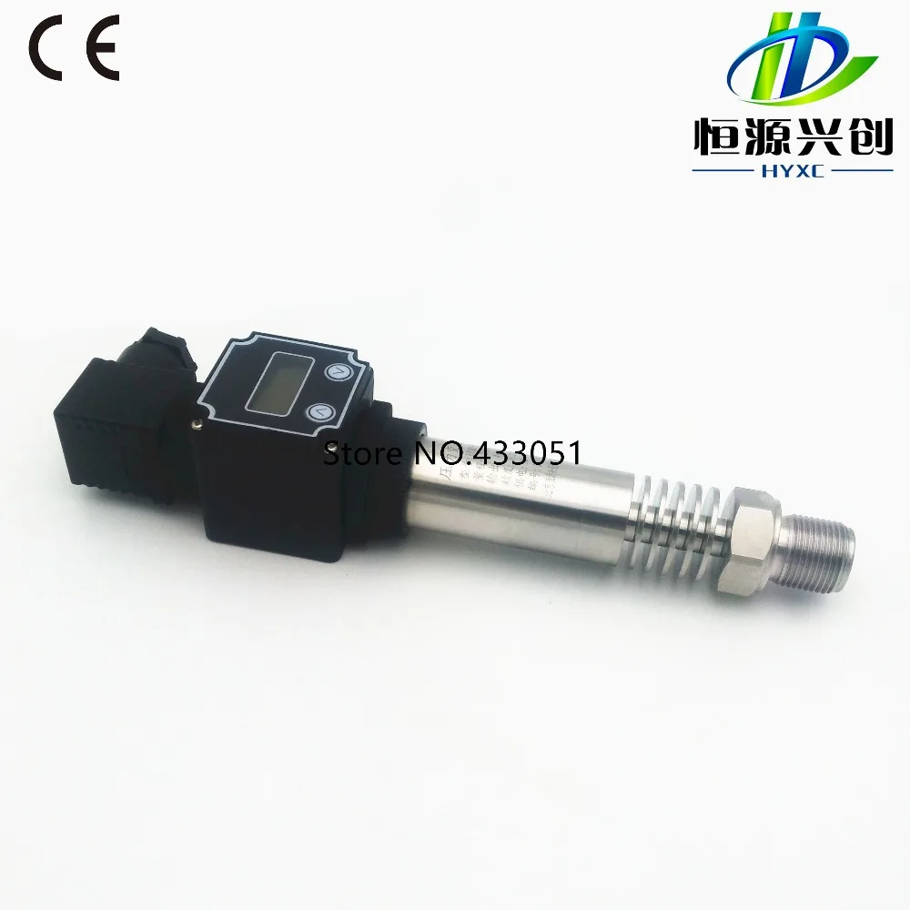 Pemancar/sensor tekanan suhu tinggi; Fungsi tampilan digital; Sinyal keluaran: 4-20mA/0-5V/0-10V/1-5V; Kisaran: -0,1-100Mpa