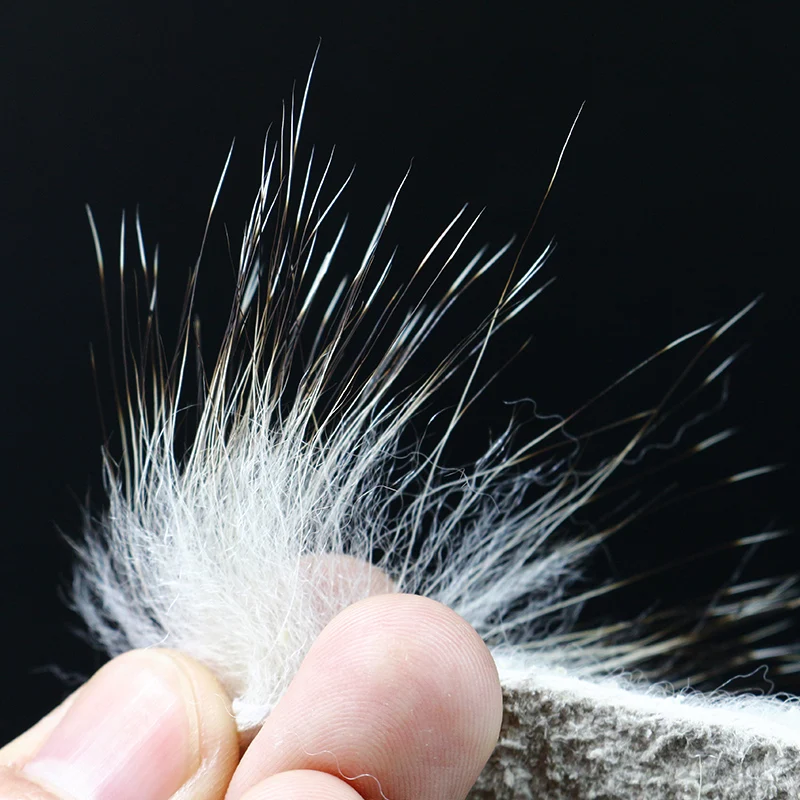New 2 patches premium badger fur large cut fly tying furs Long genuine badger body hair for streamer wings& saltwater patterns