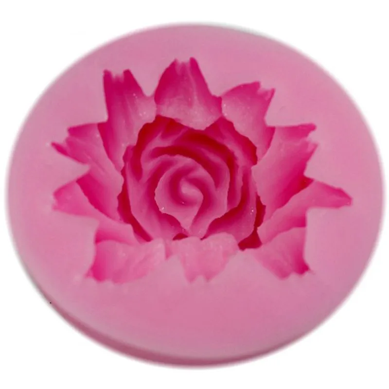 3D Rose Flower Shape Fondant Silicone Mold Mould Baking Cake Cookies Jelly Form Chocolate Soap Sugar Mold Handmade Soap Making