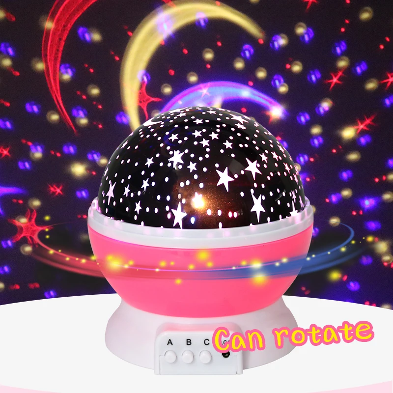 Novelty Luminous Toys Romantic Starry Sky LED Night Light Projector Battery USB Night Light Ball Creative Kids Birthday Gifts