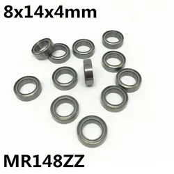 10Pcs MR148ZZ L-1480ZZ 8x14x4 mm Deep groove ball Bearing Miniature bearings Advanced High qualit MR148