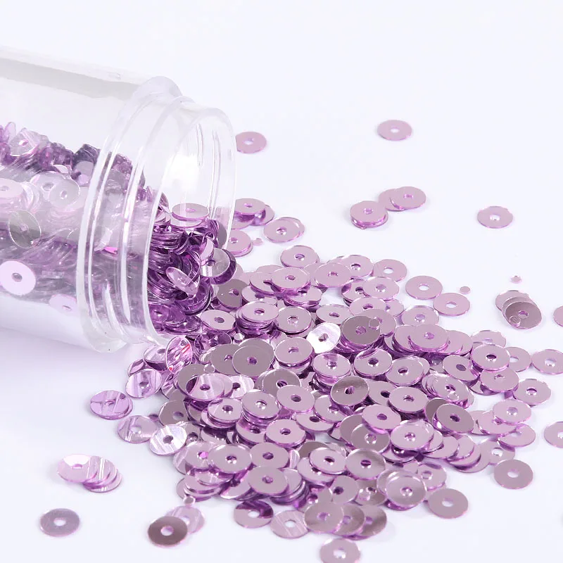 iPatches 3mm 4mm 5mm 6mm Flat Round Pvc Loose Sequins Paillettes Sewing Material,Garment accessories,Sequins for confetti crafts
