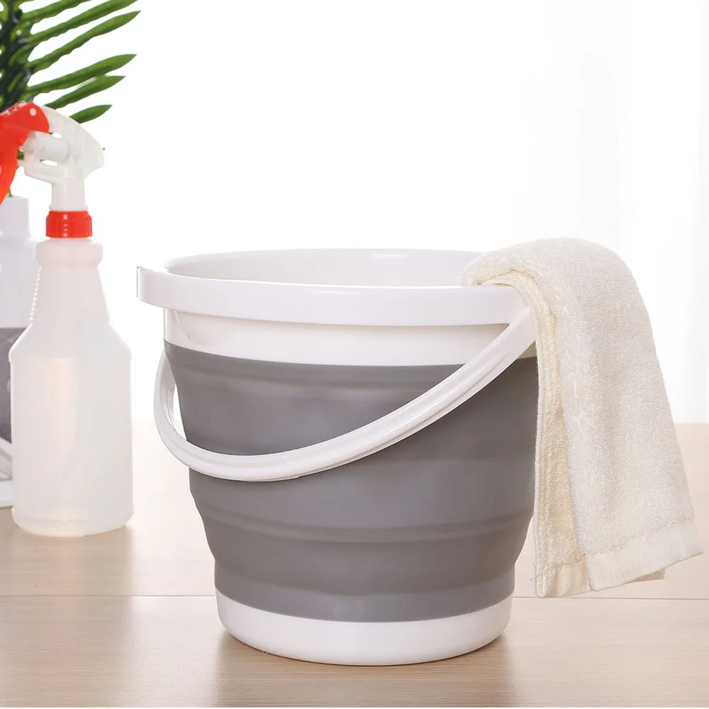 Folding  5L  Bucket for Fishing Promotion  Car Wash Outdoor Supplies Portable Camping household product   z04