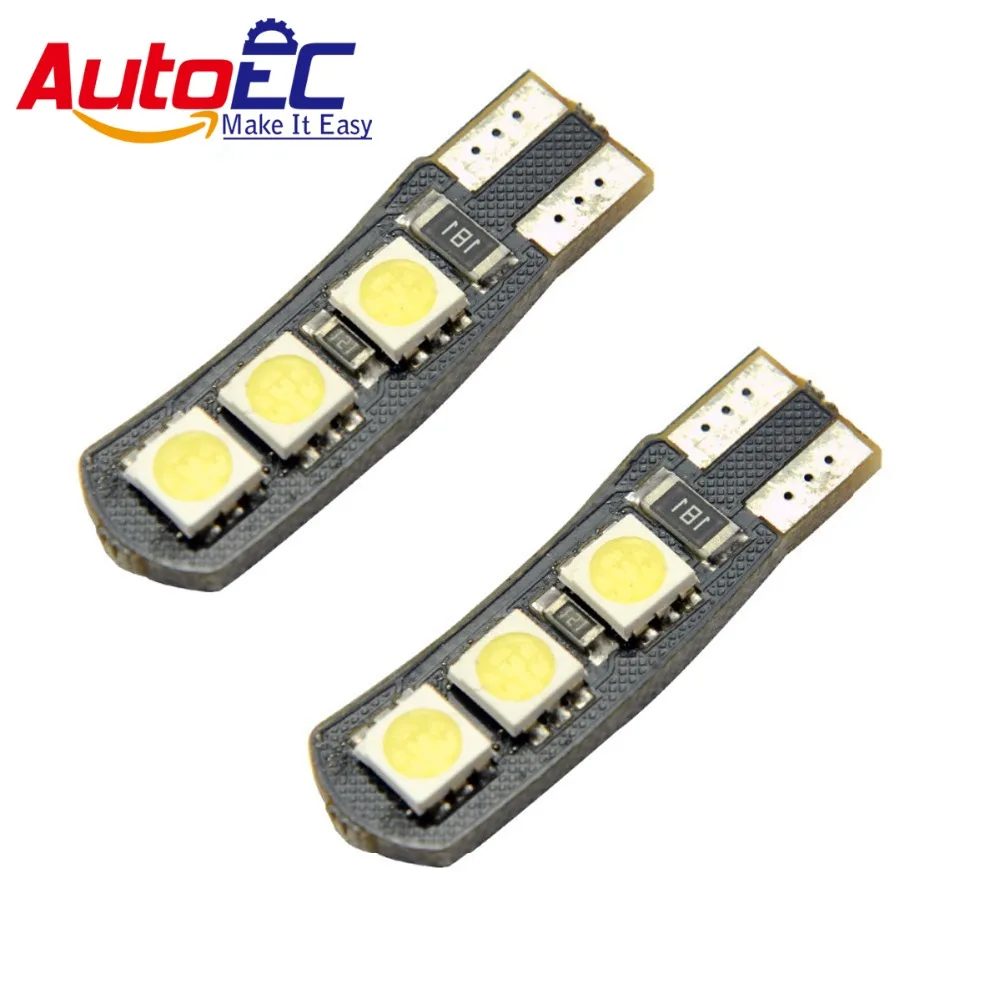 AutoEC 300 X T10 6 led smd 5050 canbus no error  Car Wedge Side Clearance Marker Turn signal led 12V #LB47-2