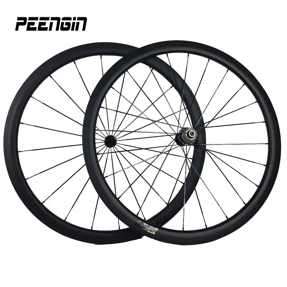 Cycle Parts China Supplier 38mm Clincher Carbon Road Bicycle Wheelset 25mm Wide U Shape Wheel Best Selling To The India Market