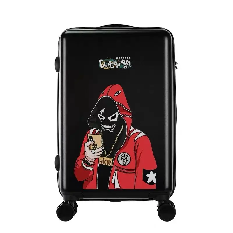 2021 New kids Anime characters trolley suitcase children brand rolling luggage carry on students school luggage bag with wheel