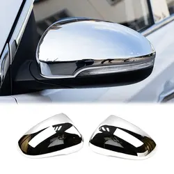 Pair Rearview Side Wing Mirror Cover for Hyundai Tucson TL 2016 2017 2018 ABS Chrome Molding Trim