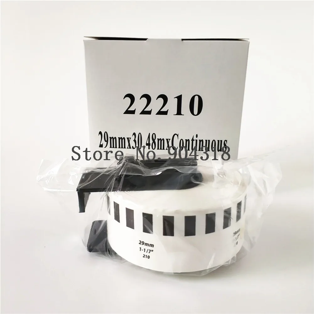 4 x Rolls Brother DK 22210 DK-22210 Compatible Continuous Labels 29mm x 30.48m 1-1/7'' x 100' for QL-580 700 800 1050 1100 etc