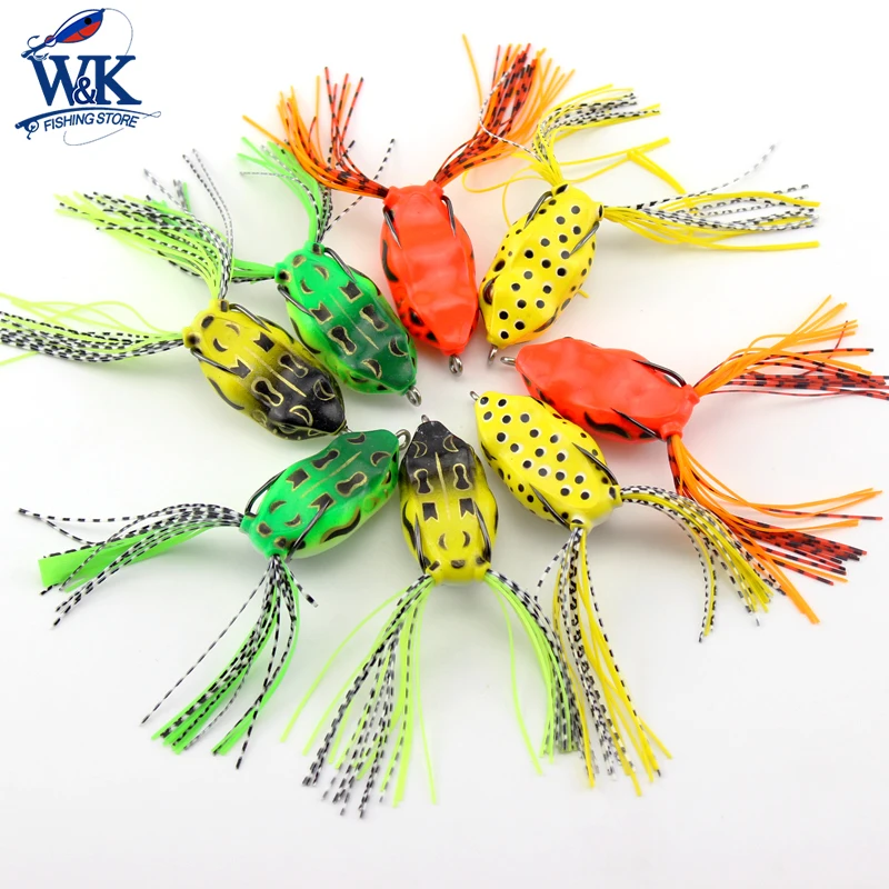 Fishing Bait at 5 cm 9 g Frog Lure Surface Soft Lure Realistic Frog for Pike Bass Snakehead River Fishing Lures