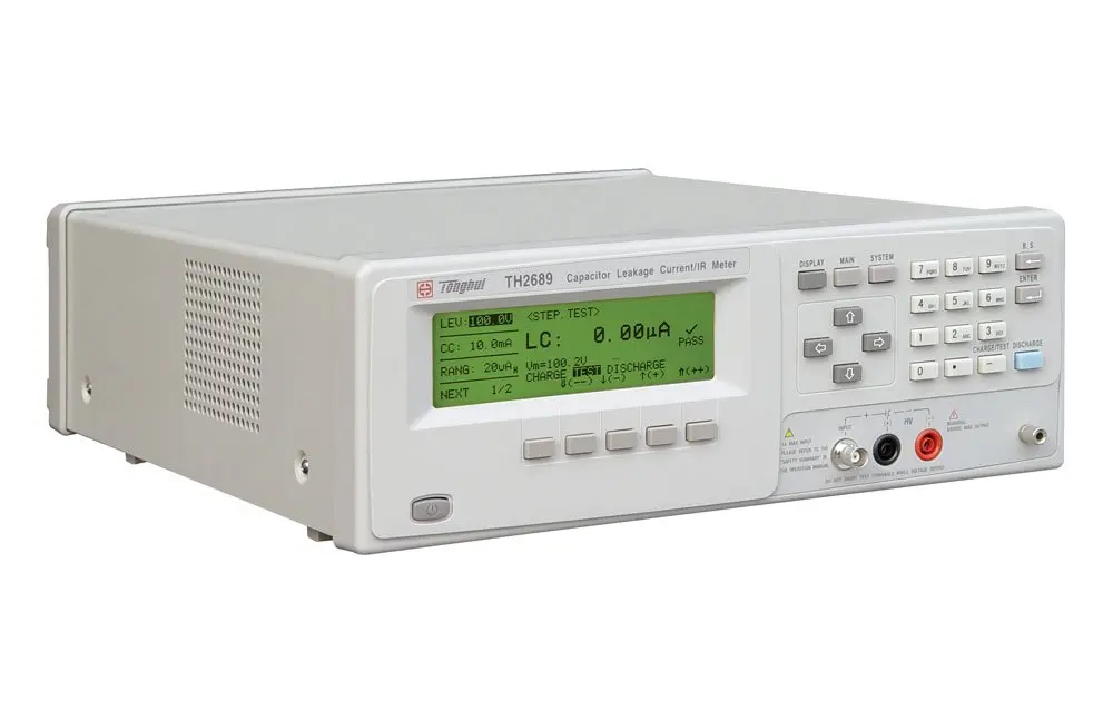 Schnelle ankunft TH2689 elektrolytischen kapazität leckstrom isolierung widerstand tester LC (0-20mA), IR (0,01 K-99,99G ohm)
