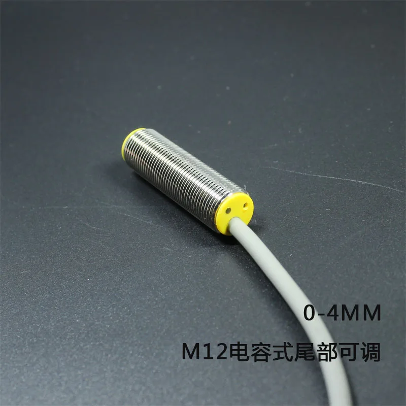 M12 embedded capacitive proximity switch adjust NPN/PNP normally open/closed shielded distance 4MM capacitive approach switch