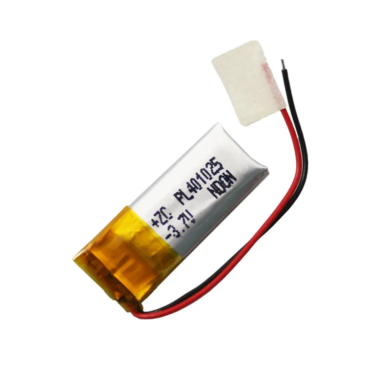 In 100mAh 401025 3.7V lithium polymer battery 401125 Bluetooth micro device with protection board Rechargeable Li-ion Cell