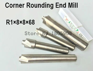

Концевая фреза Для закругления углов, R1.0, R1.0 * 8*8*68 мм, 1 шт.