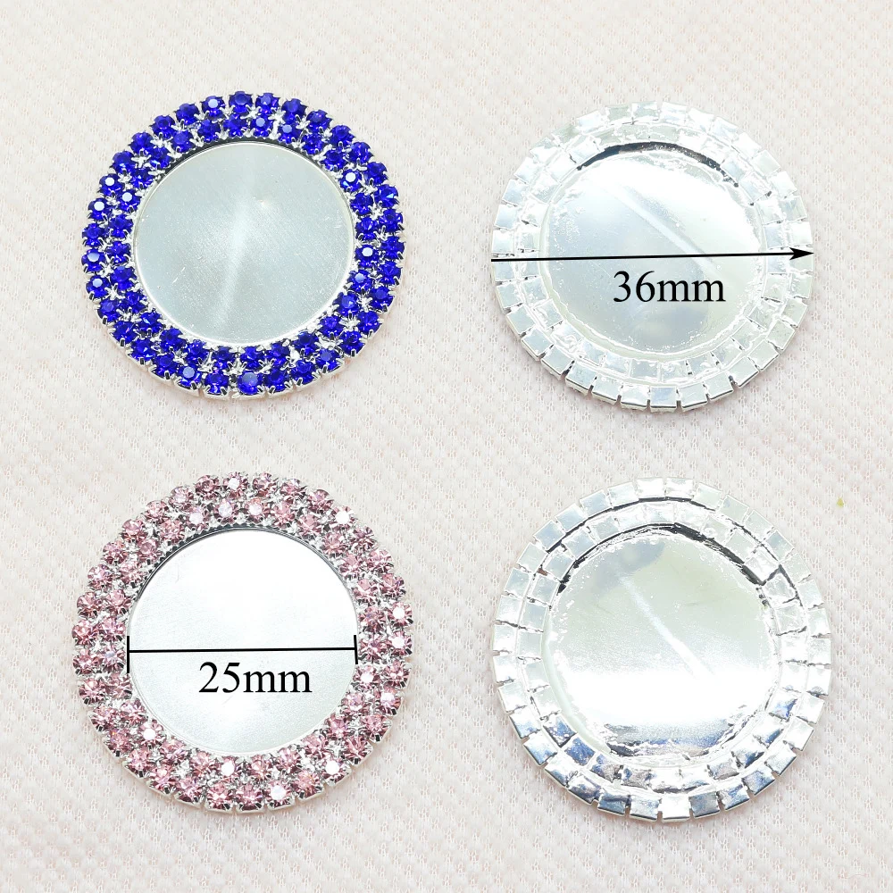 Urok 5 sztuk/partia wewnętrzna 25mm dwurzędowe przycisk rhinestone żywica butelka cap taca ustawienie klucz pokrywa pokrywy DIY tworzenia biżuterii