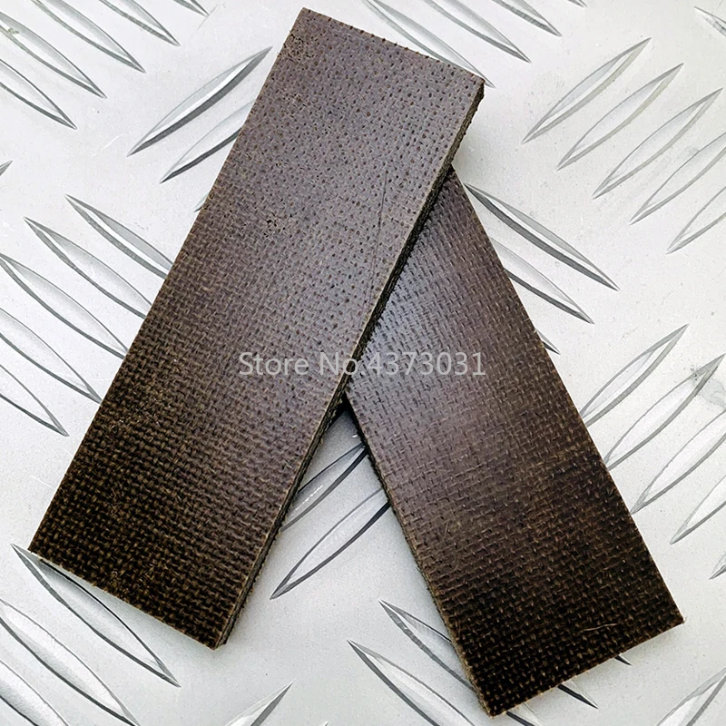 2pcs Space Board Flax Micarta Template Board Sheet Damascus Canvas Texture for DIY Knife Handle Craft Supplies