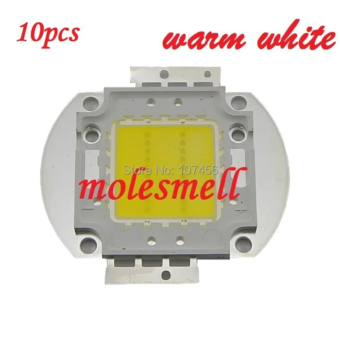 

10pcs 20W LED Integrated High power LED Beads warm white 650-700mA 30-34V 2000LM 40mil Taiwan Chips Free shipping