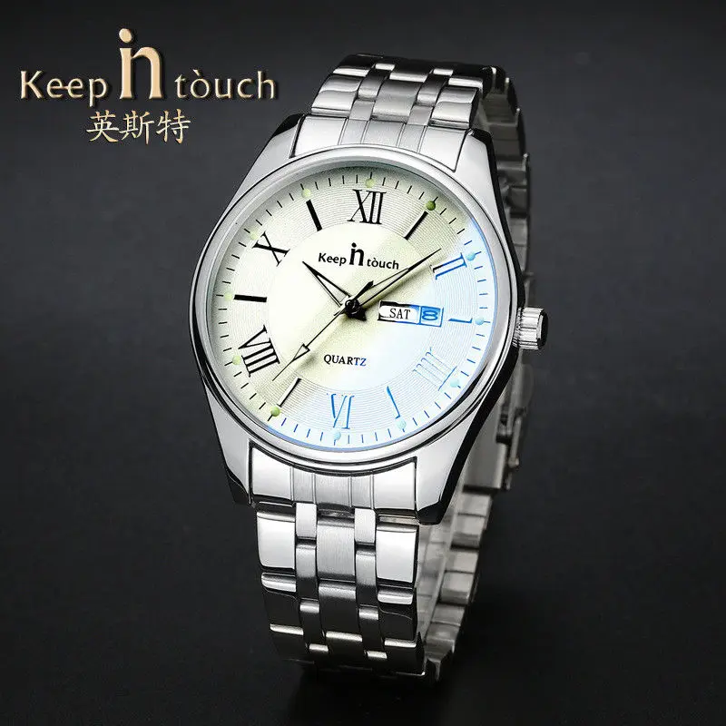 Reloj de lujo para hombre y mujer, cronógrafo ultradelgado, resistente al agua, de cuarzo, informal, luminoso