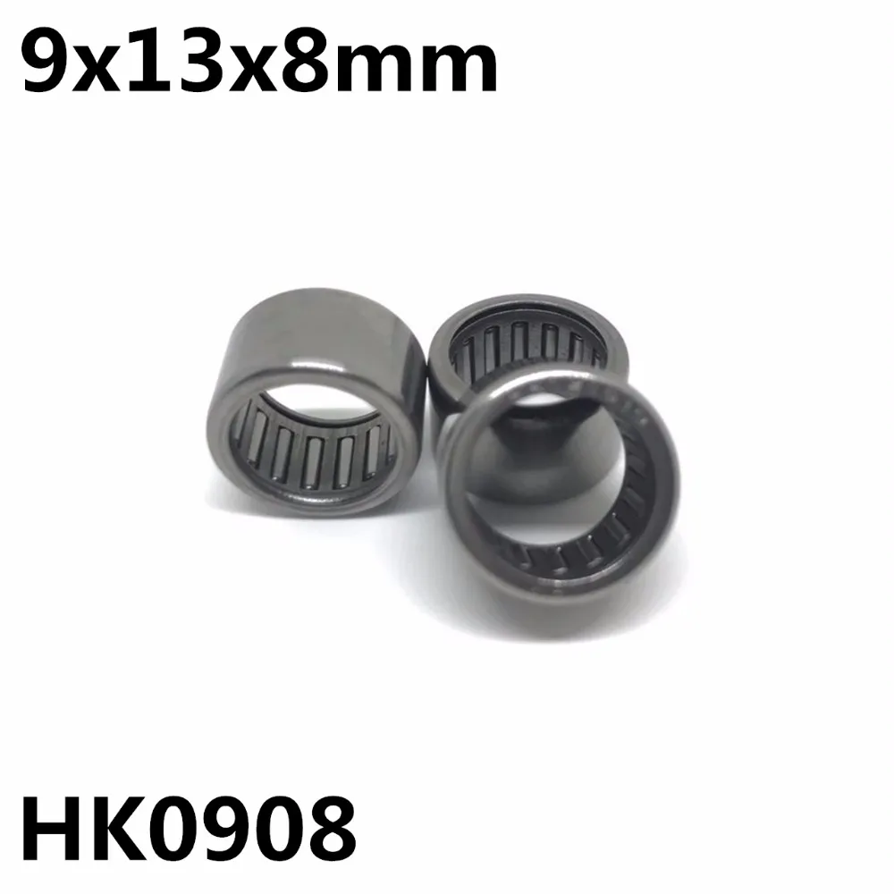 10 pcs HK0908 9x13x8 มม. 37941/9 แบริ่ง Shell ประเภทเข็มแบริ่งลูกกลิ้งคุณภาพสูง HK091308