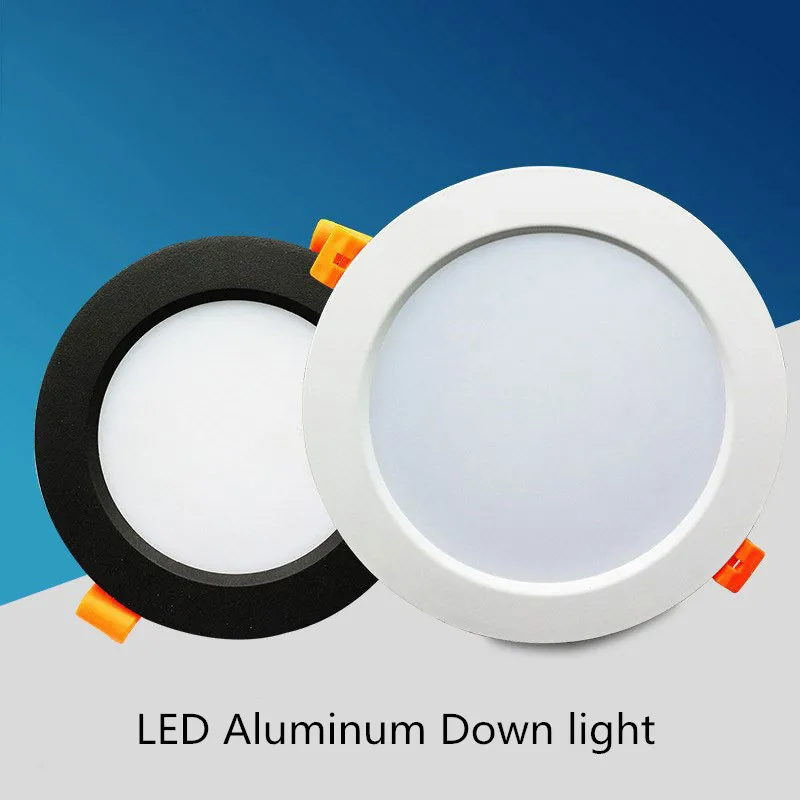 

LED Recessed Downlights 9w 12w 15W 18W 20W 24W 30W 3W 5W 7W Down Lamps 220V SMD 5730 Spot Indoor Ceiling Panel Lighting