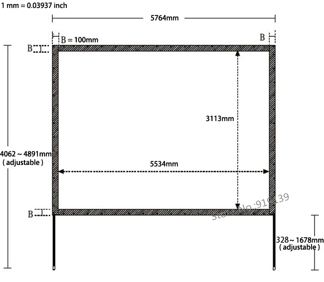 Wholesale Oversize Projector Screen 250-inch 16x9 HD Format Front Projection Screens Fast Fold With Aluminum Stand