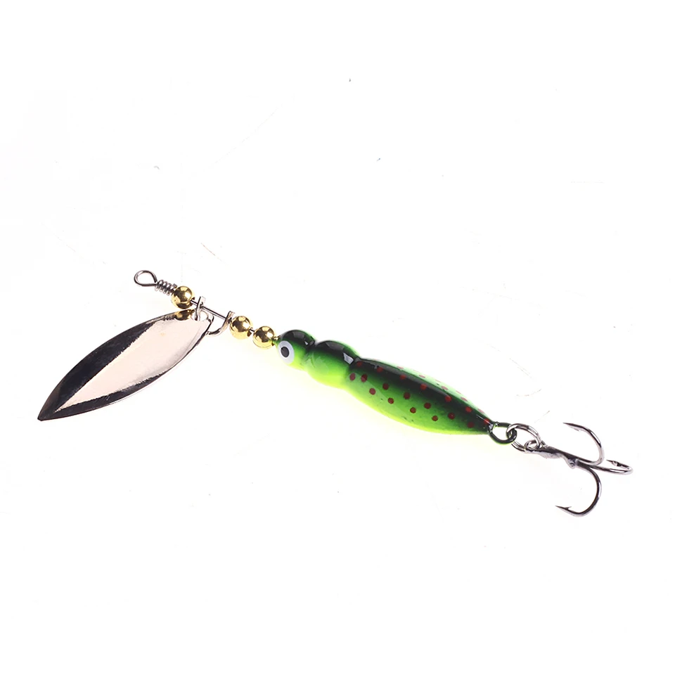 15g 7cm Insects Fishing lure Spoon Bass Artificial Spinner BaitMetal Pike Fishing Hooks Sinking