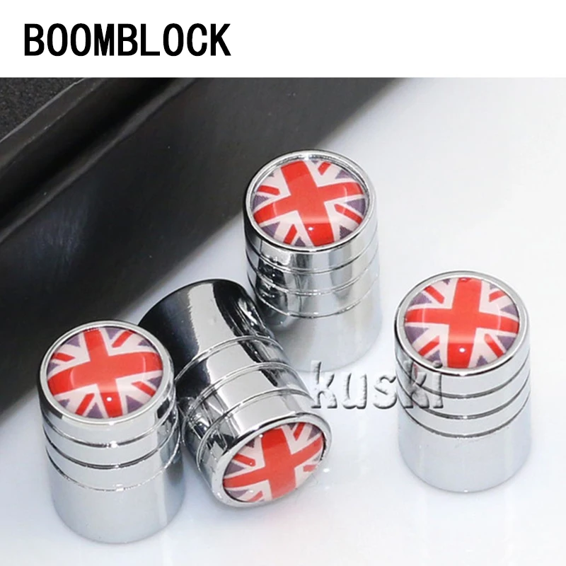 4x Auto Car Wheel Tire Valve Cool Smile Flag Emblem Covers For Hyundai i30 ix35 ix25 Solaris Tucson 2017 Mazda 3 6 cx-5 Subaru