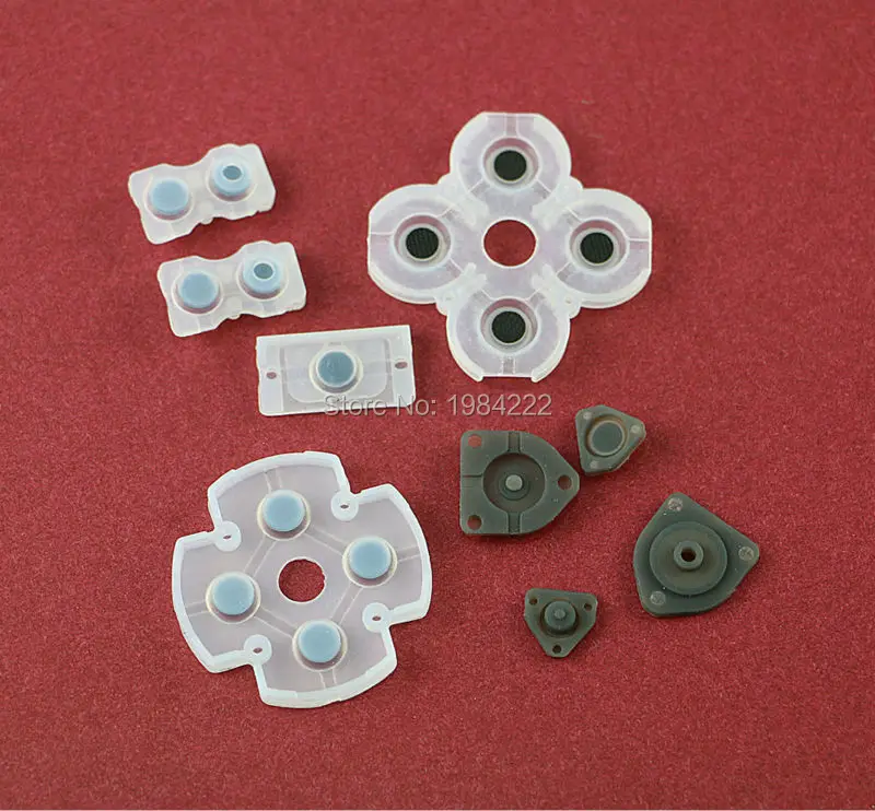5sets/lot Rubber Conductive Button Pads for PlayStation 4 PS4 Controller Dualsohck 4 Button Repair Pads