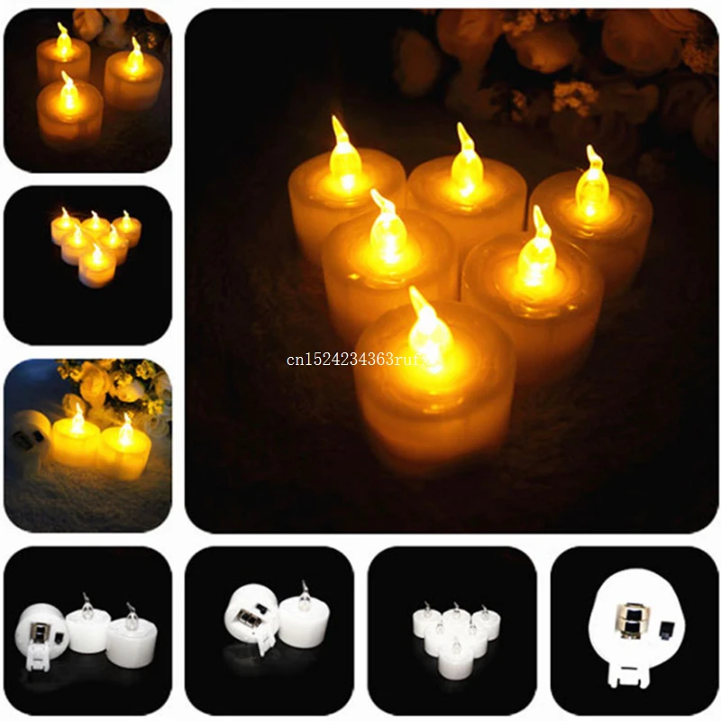 500pcs Battery Powered Led Tea Lights,Tealights Fake Led Candle Light Easter Candle