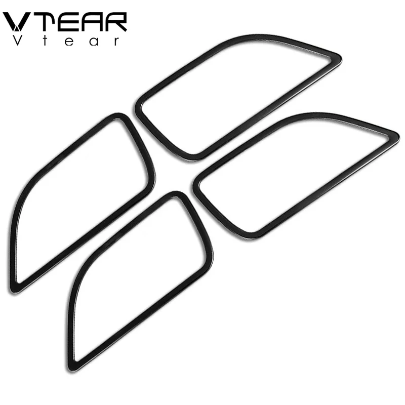 Vtear For Kia Rio 4 X-Line Inner door pull cover interior bowl circle car-styling Interior Mouldings Accessories part 2017