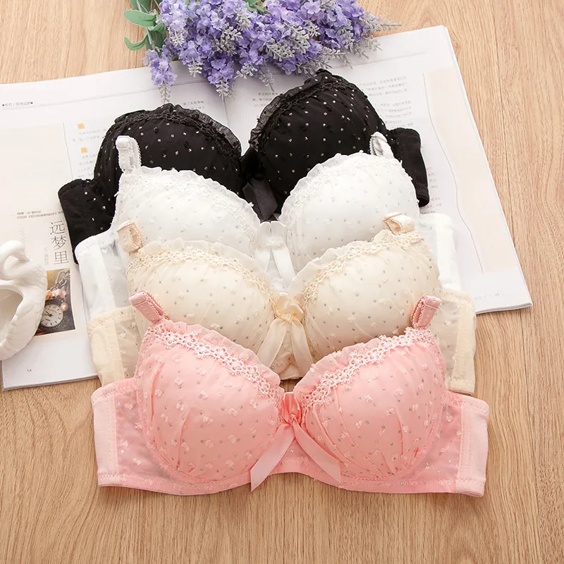 Promotion!Comfortable leisure children Underwear Wire Thin Up Young Girl Bra Cotton Girls Intimates Health Kids Training Bra