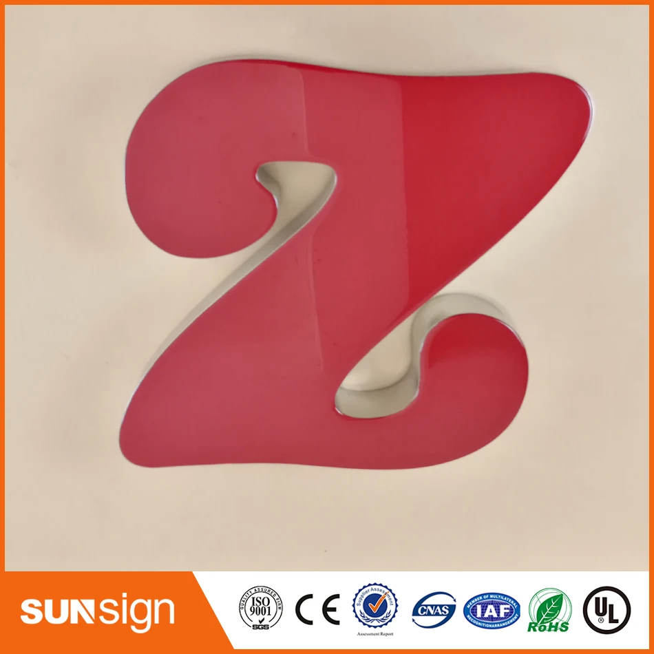 Wholesale epoxy resin LED illuminated letters Factory Outlet Outdoor metal letter lights