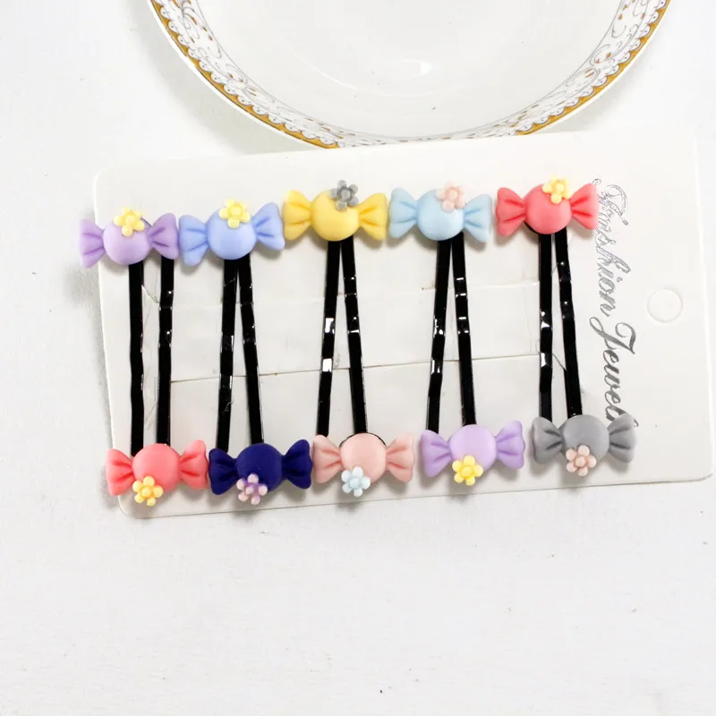 10 New Popular Lady Girls kids Women butterfly Cherry flower plum  heart Hair Accessories Boutique Hair Clips Hairpins headwear