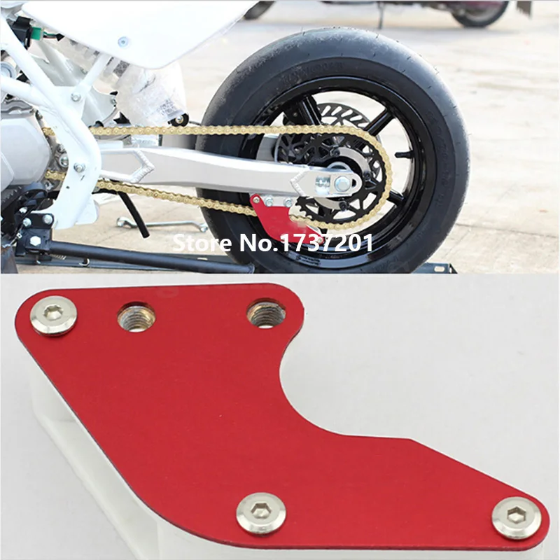 Red New Aluminum Chain Guard Guide Protector Chain Roller Fit For Dirt Pit Bikes XR CRF 50 70 110 125 140 150 160cc