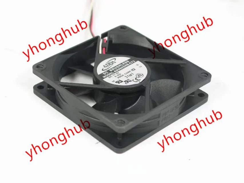 ADDA AD0805HB-C73 Server Cooling Fan DC 5V 0.38A 80x80x20mm 3-wire