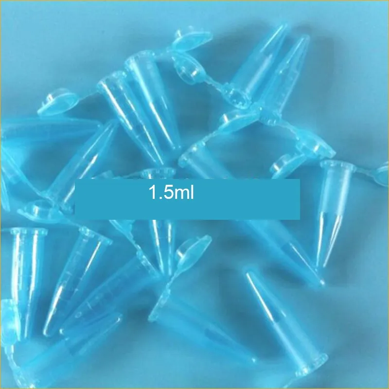 Tubes à centrifugeuse avec couvercle, 100 pièces, 1.5ml, couleur mixte, en plastique, Jack d'échantillonnage, conteneurs à fond pointu, fournitures de laboratoire