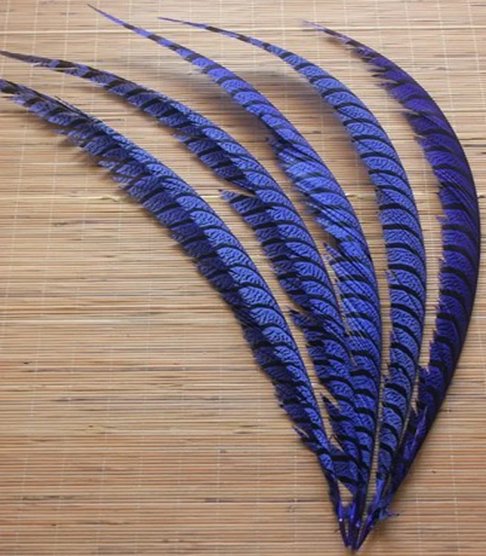 NEW 10PCS Lady Amherst Pheasant blue 32-36inch/80-90cm   feathers, drama performances