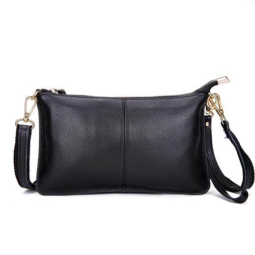 

100% Real Skin Clutch Women GENUINE LEATHER Handbag Shoulder bag Calfskin crossbody bags Fashion FOR girl Z017