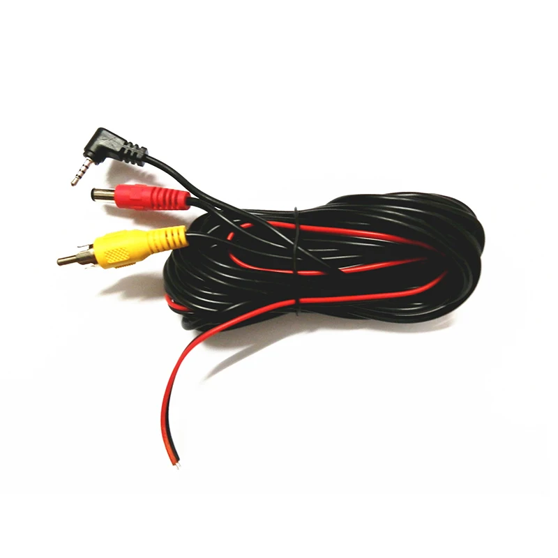 6M Wire Cable for All Car Parking Rear Front View Backup Camera with 2.5MM Earphone Port for Portable GPS