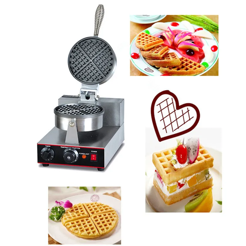 

Waffle maker stainless steel muffin waffle cake baking making machine