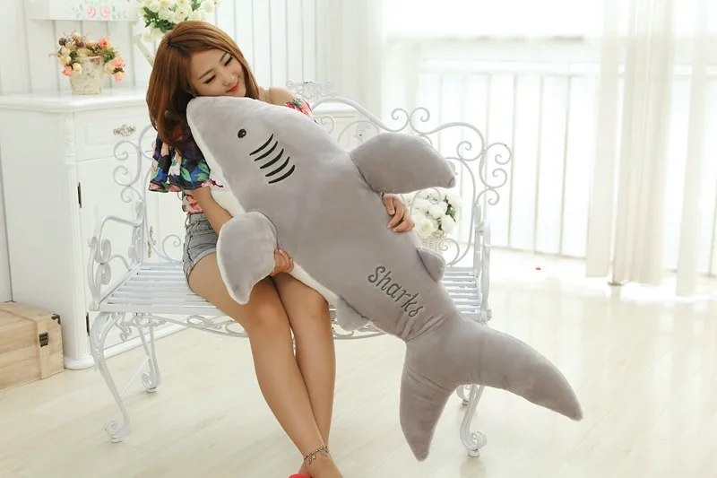 big new creative plush shark toy stuffed big gray shark doll gift about 120cm 0110