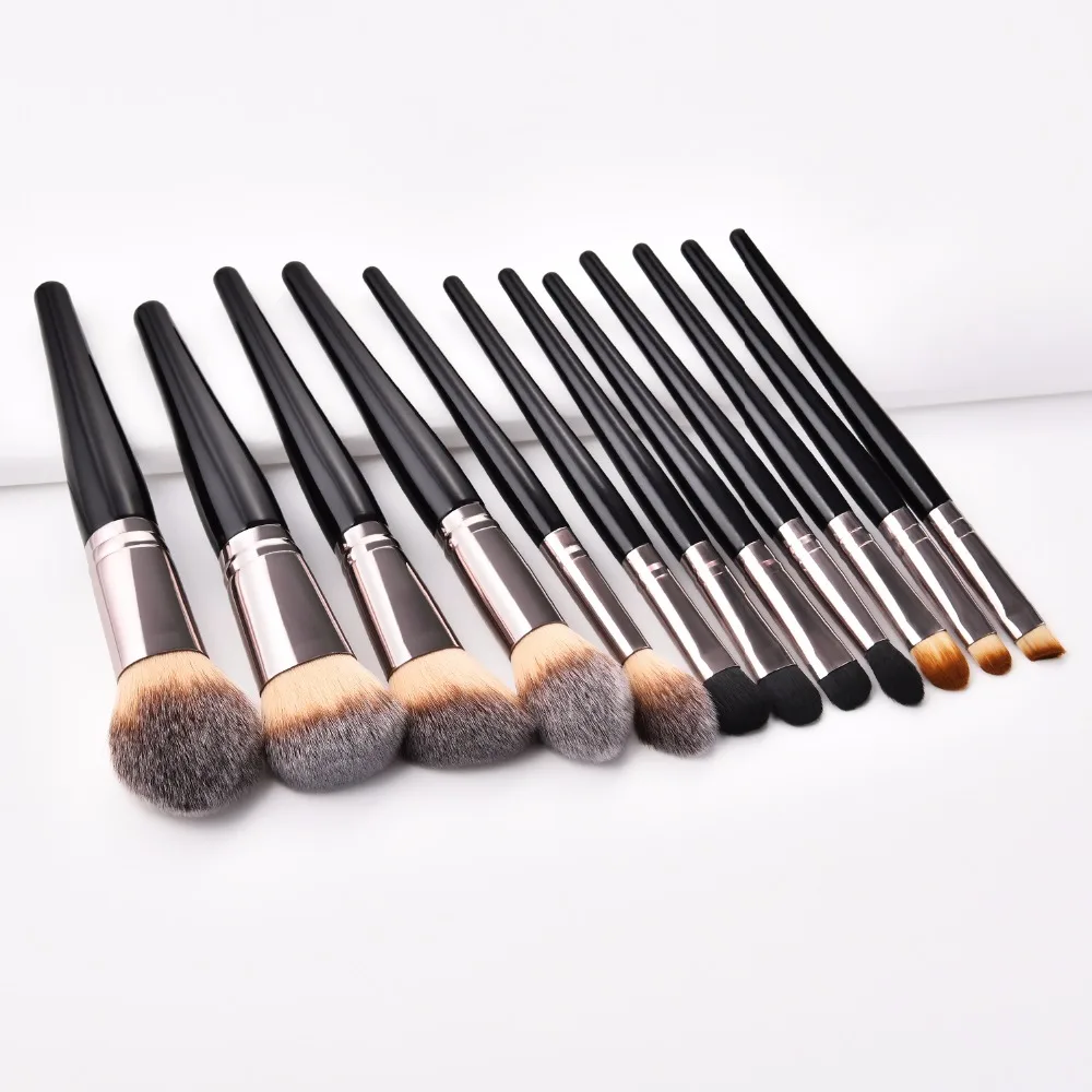 ENNKE 12Pcs Makeup Brushes Kit Foundation Powder Blusher Concealer Eyeshadow Brush Cosmetic Face/Eye Make Up Tools