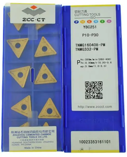 CNc cutting insert tnmg 160408 / 04 cylindrical cutting blade YBC 251 / 252 YBC 252 Metal cutting blade