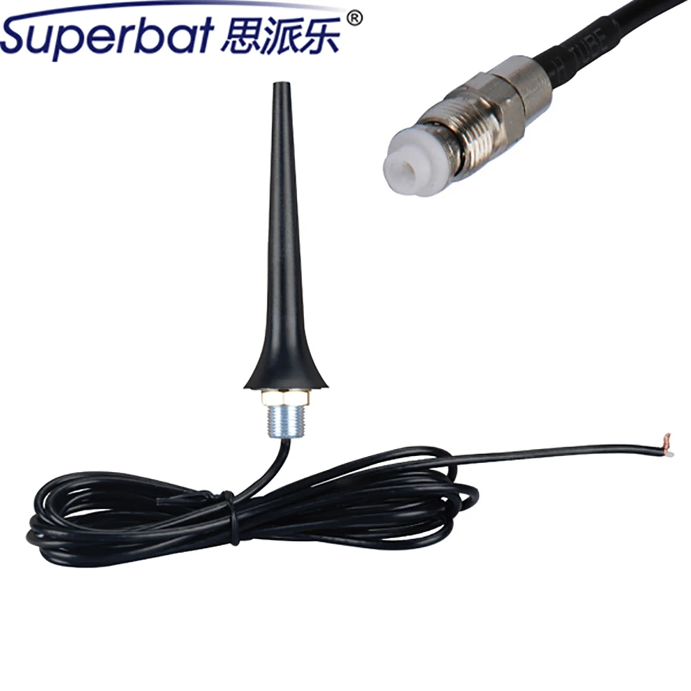 Superbat 2.5dbi 850/1900/900/1800/2100Mhz Aerial Signal Booster UMTS HSPA CDMA GSM 3G Antenna FME Female Screw (Hole/Roof) Mount