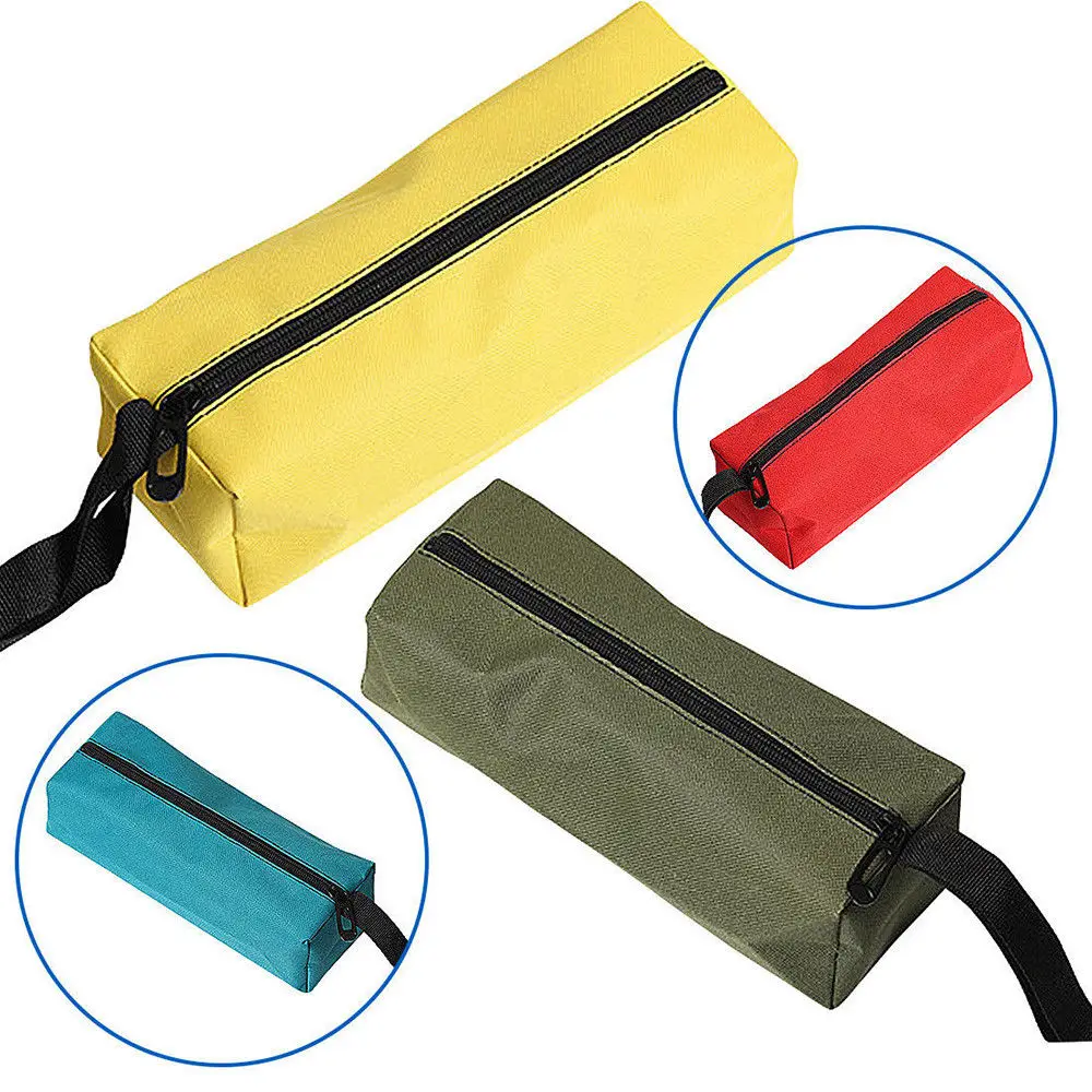 New storage tool bag portable 600D Oxford cloth hardware repair zipper bag waterproof storage screw drill bit package