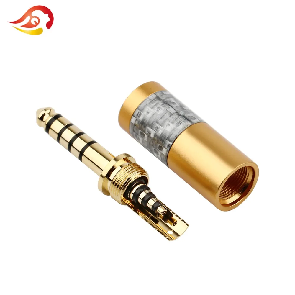 QYFANG 4.4mm 5 Poles HiFi Headphone Pin Plug Audio Jack Splice Adapter For NW-WM1Z NW-WM1A AMP Player Solder Wire Connector Plug