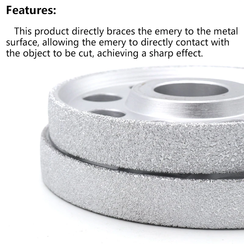 1pcs 125/150mm Vacuum Brazed Diamond Grinding Wheel Suitable Deburring Rust Removal Tool for Marble Granite Glass Ceramic Jade