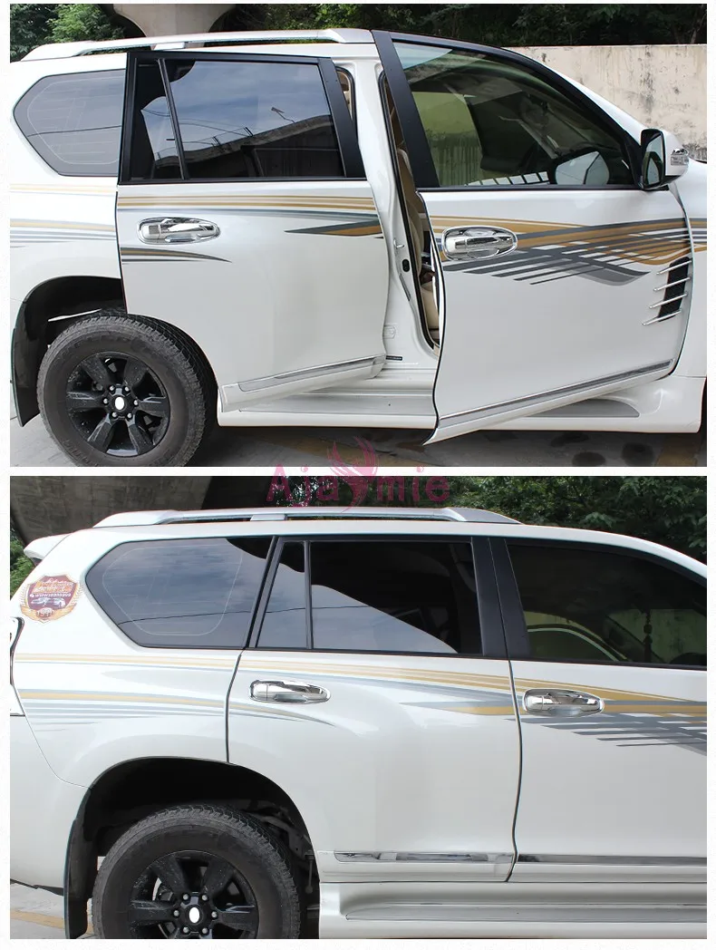 Crash Barrier Rear Trunk Door Moulding Stripes White Color Bumper For Toyota Land Cruiser LC 200 100 FJ100 FJ200 Accessories