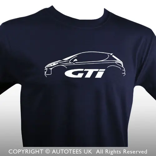 2019 Hot Sale 100% cotton France 207 GTI INSPIRED CAR T-SHIRT - AUTOTEES Tee shirt